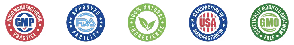 LeanBiome quality and safety badges as shown by the seller